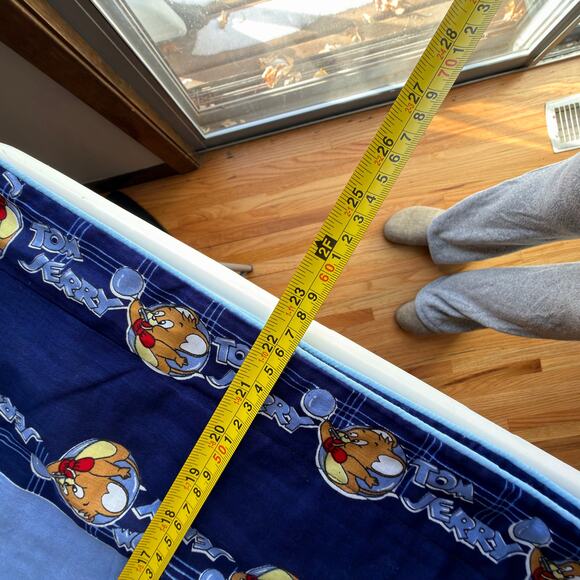 Vintage 1990s 90s Tom & Jetty Cartoon Pillow Cases Zip Closure - Picture 4 of 4